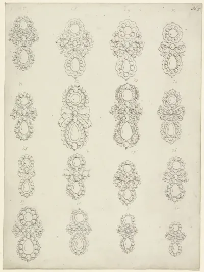 Three Sheets with Designs for Earrings