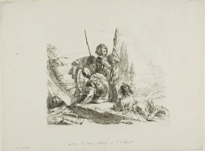 Three Soldiers and a Boy, from Capricci