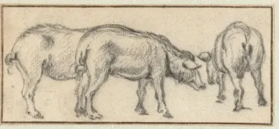 Three Standing Pigs