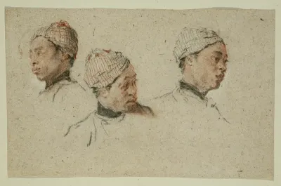 Three Studies of the Head of a Turbaned Black Man