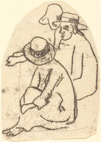 Three Tahitians (Study for "La soeur de charite")