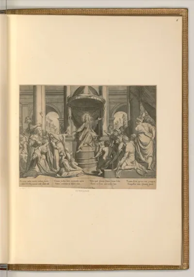 Thronender Christus mit Maria Magdalena