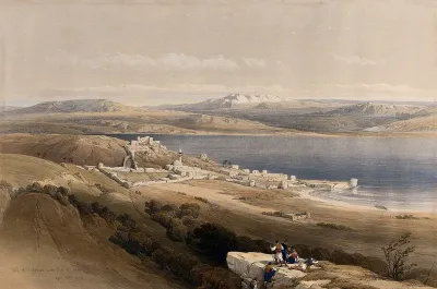 Tiberias, with lake Galilee, Israel