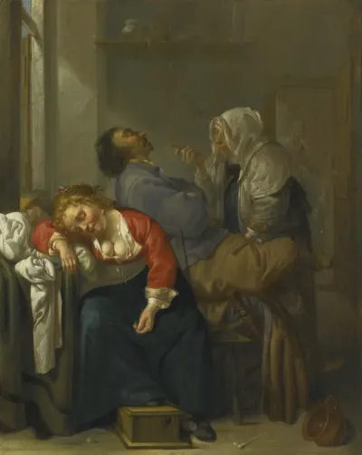 Tickled Sleep (Bordello Scene with Sleeping Couple)