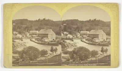 Ticonderoga - Lower Falls, North Side, No. 654 from the series "Crystal"