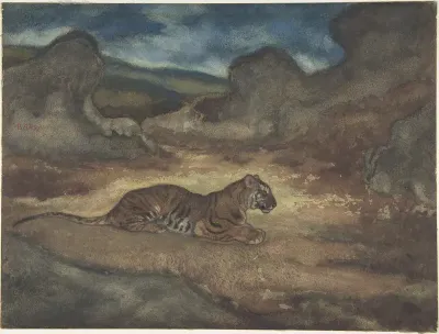 Tiger in Landscape