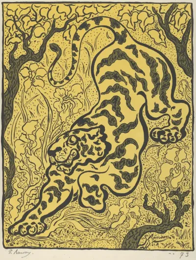 Tiger in the Jungle, from "L'Estampe Originale"