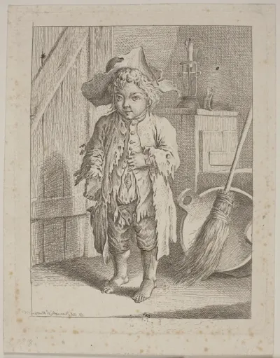 Tiggerdrengen ved døren (Derselbe Betteljunge bei dem Thorwege)