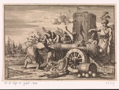 Tijdens het Franse bombardement op Algiers wordt de Franse consul door de Algerijnen in een kanon geladen en gedood, 1683