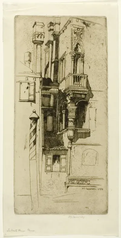 Tintoret's House, plate six from the North Italian Set