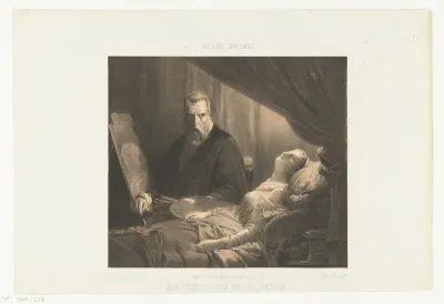 Tintoretto aan het sterfbed van zijn dochter
