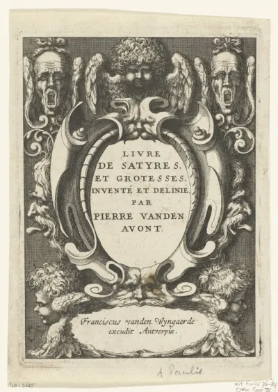 Titelblad : Livre de satyres, et grotesses (...)