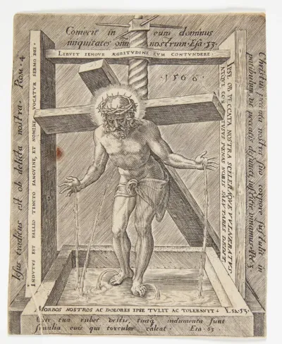 Titelblad med Kristus i vinpersen