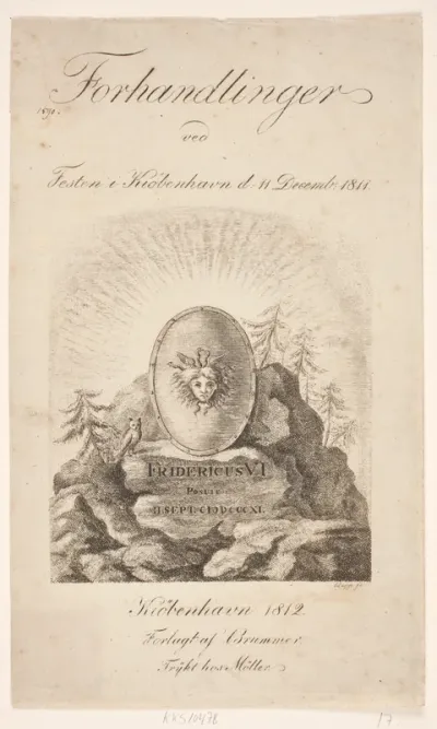 Titelblad til "Forhandlinger ved festen i København 11. dec. 1811"