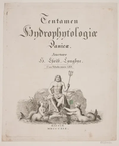 Titelblad til H. C. Lyngbye, "Tentamen Hydrophytologia Danicæ", København 1819