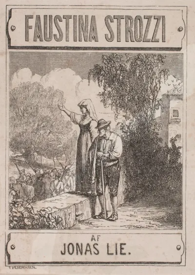 Titelblad til Jonas Lie, "Faustina Strozzi"