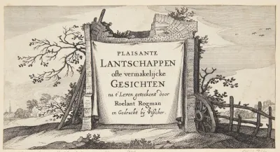 Titelblad til "Landskaber med landsbyer nær Amsterdam"
