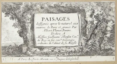 Titelblad til "Landskaber ved Paris"