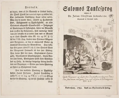 Titelblad til "Salomos tankesprog"