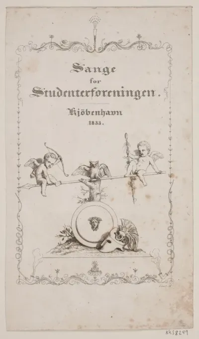 Titelblad til sange for Studenterforeningen