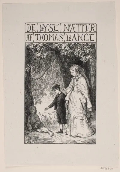 Titelblad til Th. Lange "De lyse nætter"