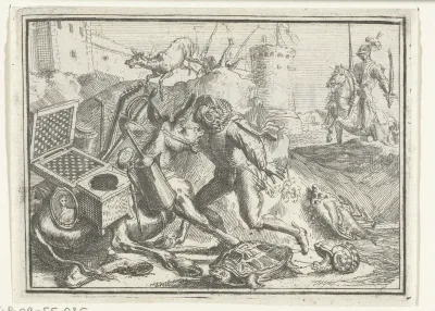 Titelblad voor het pamflet: De Spaansche Carravaan, 1702