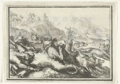 Titelblad voor het pamflet: Gedwonge Mars, gaat altyd dwars, 1702