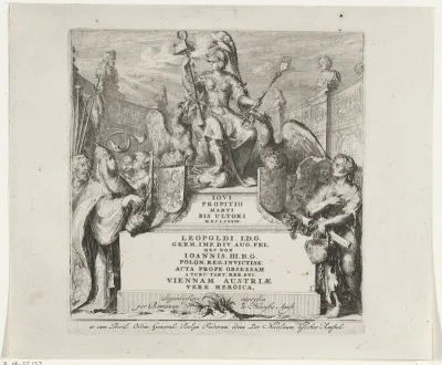 Titelblad voor 'Relation succincte et veritable de tout ce qui s'est passé pendant le Siege de Vienne etc.'
