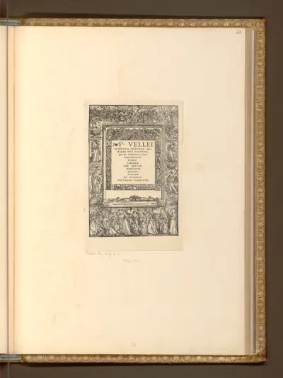 Titelblatt: Arminiusschlacht und Verleumdung des Apelles