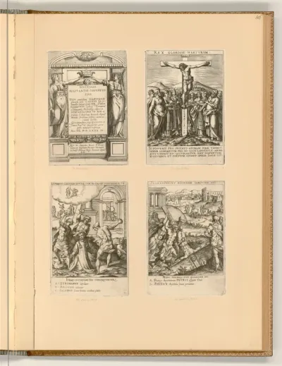 Titelblatt, Ecclesiae militantis triumphi sive Deo amabilium martyrum gloriosa pro Christi fide certamina : prout opera RR patrum Soc. Jesu, Collegii German. & Hungarici moderatorum, impensa S. D. N. Gregorii PP. XIII in ecclesia S. Stephani Rotundi