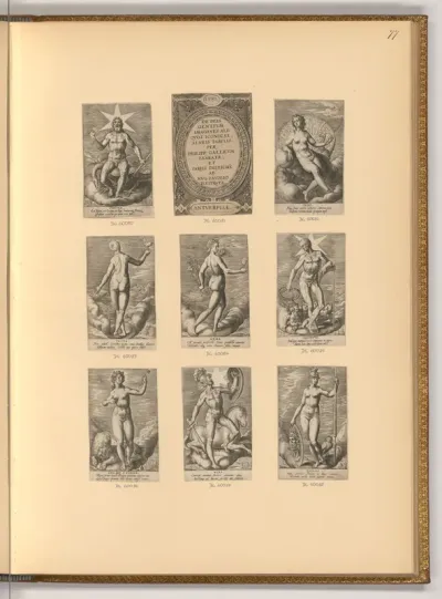 Titelblatt, Götter der römischen Mythologie (Buchillustration)