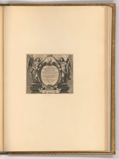 Titelblatt, Iconographia magni patris Aurelli Augustini (Buchillustration)