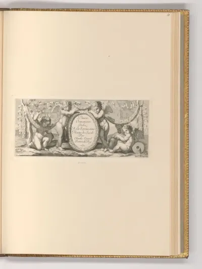 Titelblatt mit Putti