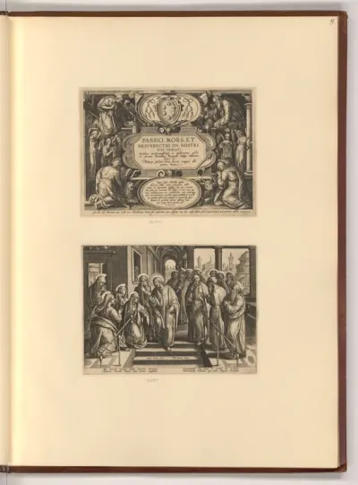 Titelblatt, Passio, mors et resurrectio, Passion, Tod und Auferstehung Jesu