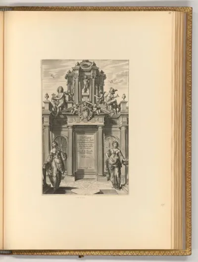 Titelblatt, Tableaux du temple des muses, par Michel de Marolles, Abbé de Villeloin