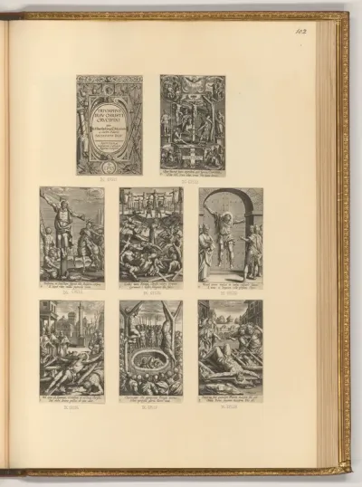 Titelblatt, Triumphus Jesu Christi Crucifixi, Kreuzigung und Märtyrertod (Buchillustration)