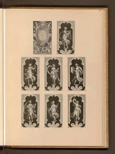 Titelblatt und Illustrationen zu Septum artium liberalium icones