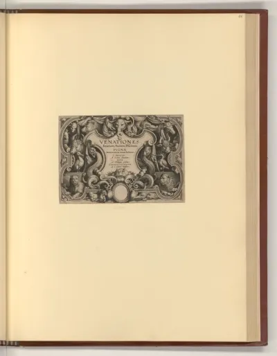 Titelblatt, Venationes ferarum, avium, piscium
