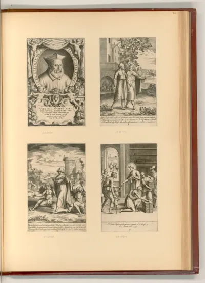 Titelblatt, Vita Di S. Filippo Romolo Neri; Szenen aus dem Leben des hl. Philipp Neri