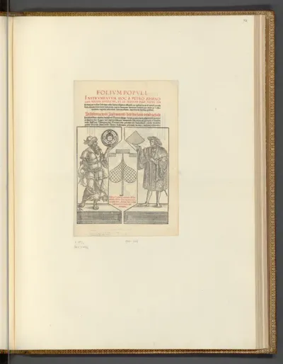 Titelblatt zu Folium Populi (Buchillustration)