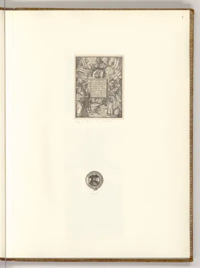 Titelblatt zu Paul Ricci: In Apostolorum simbolum; Kaiser Maximilian I.