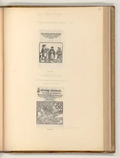 Titelblätter: P. Gengenbach, Ein cleglichs Gesprech geschehen nit weyt vo Trient; Ullrich v. Hutten, Lebendige abcontrafactur desz gantzen Bapsthumbsz
