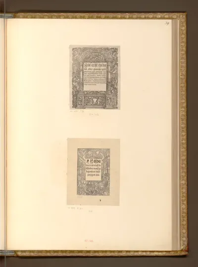 Titeleinfassung mit Herkules und Orpheus; Titeleinfassung mit Marcus Curtius