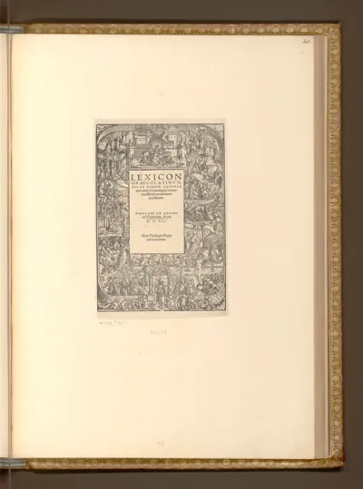 Titeleinfassung mit Tabula Cebetis