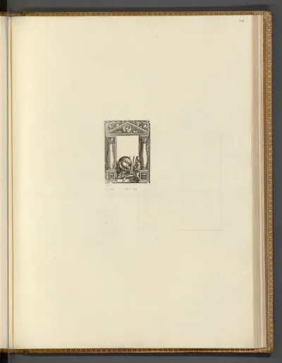 Titeleinrahmung mit Atlas und der Weltkugel