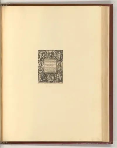 Titelkartusche mit diversen Allegorien