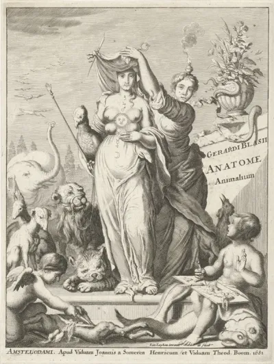 Titelpagina: G. Blasius, Anatome animalium, 1681