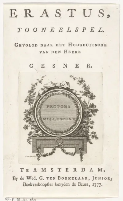 Titelpagina: S. Gesner, Erastus, 1777