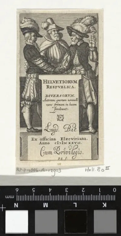 Titelpagina van Helvetiorum Respublica, 1628