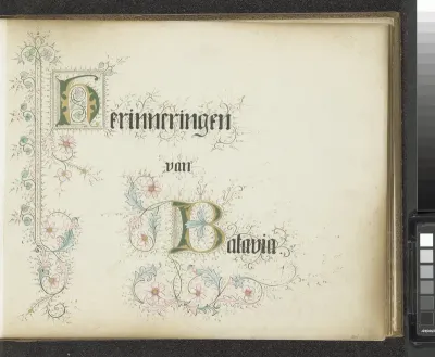 Titelpagina van Herinneringen van Batavia